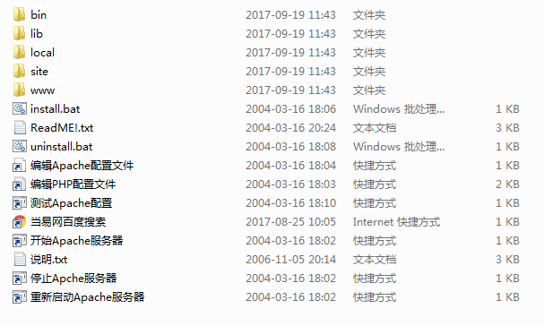 Apche+PHP+MySQL+Perl