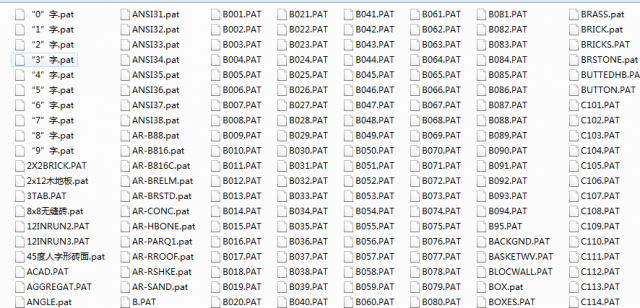 常用CAD填充图案下载